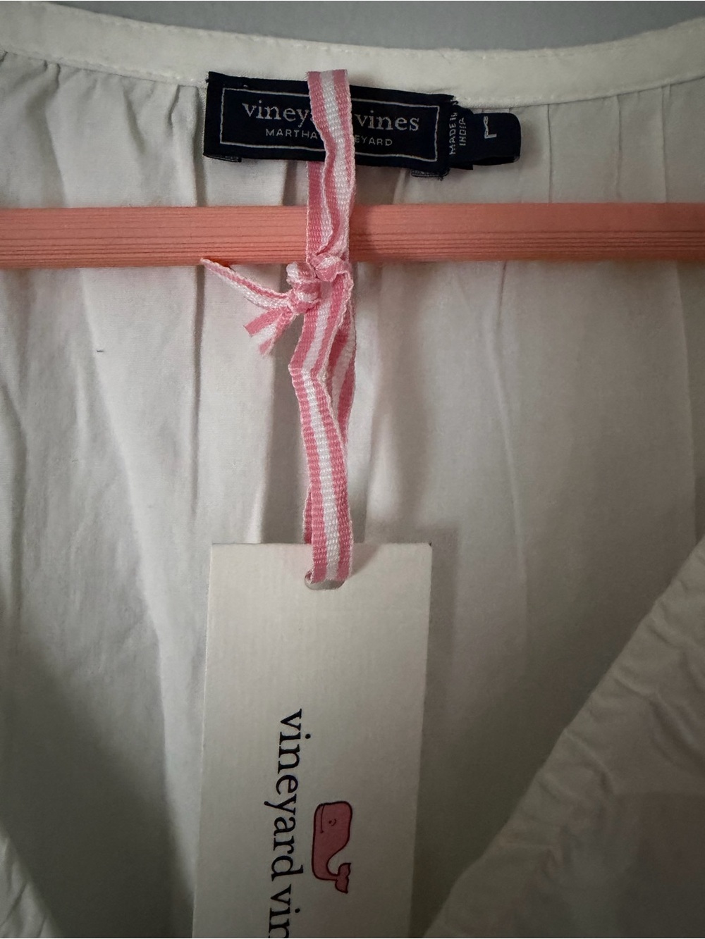 Vineyard Vines White Puff Sleeve Midi Dress - Picture 4 of 11
